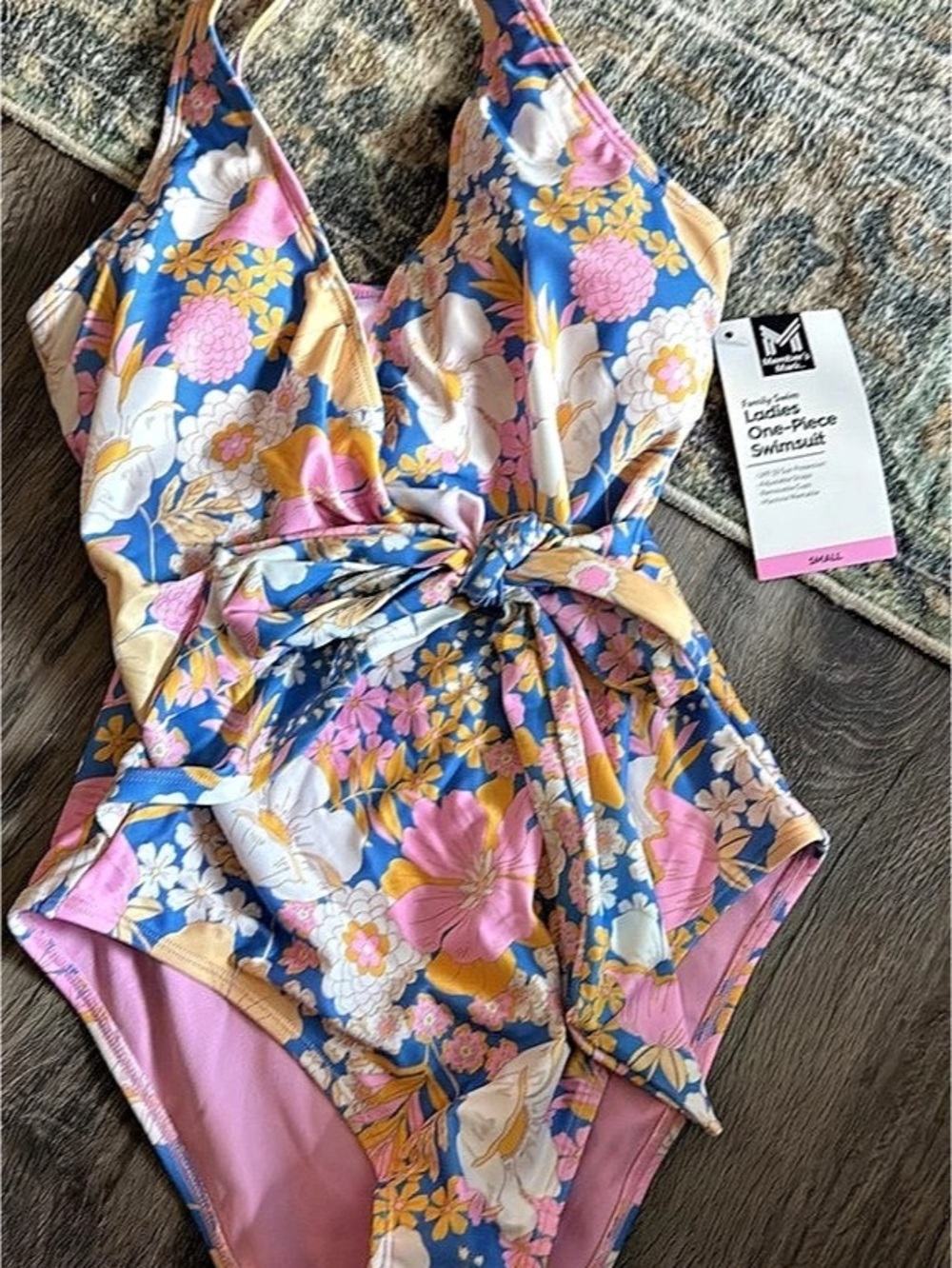 Members Mark Family Swim Collection Ladies One Piece Swimsuit Floral One Piece i